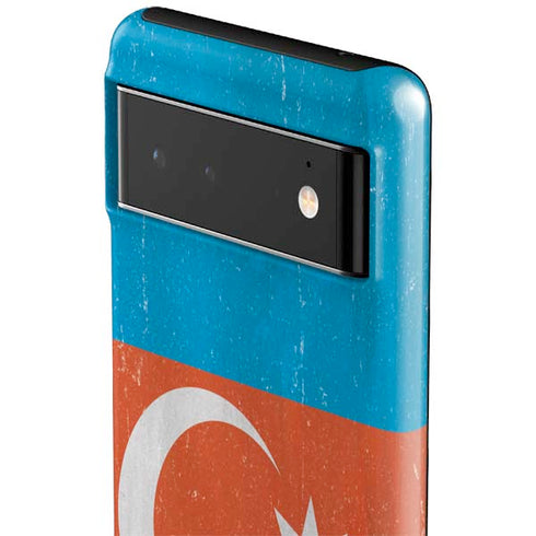 Azerbaijan Flag Distressed Google Pixel 6 Case